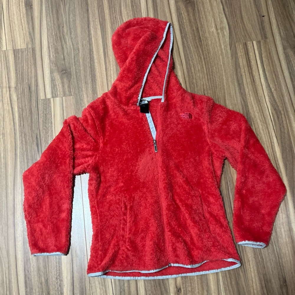 The North Face women’s Size medium Fleece full zip Jacket hooded